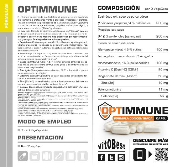 OPTIMMUNE 50CAP - Imagen 2